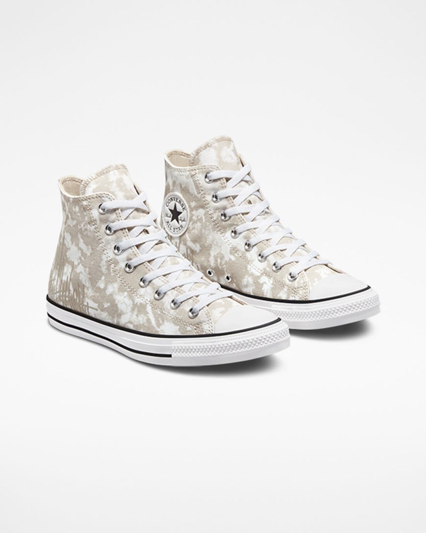 Zapatillas Altas Converse Chuck Taylor All Star Dip Dye Mujer Gris Blancas Negras | PE WLE5P2